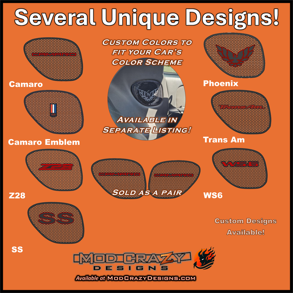 Upgraded Sail Panel Speaker Grilles for Camaro Firebird Trans Am 1993 2002