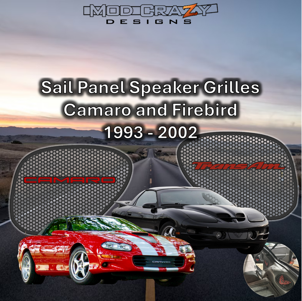 Upgraded Sail Panel Speaker Grilles for Camaro Firebird Trans Am 1993 2002