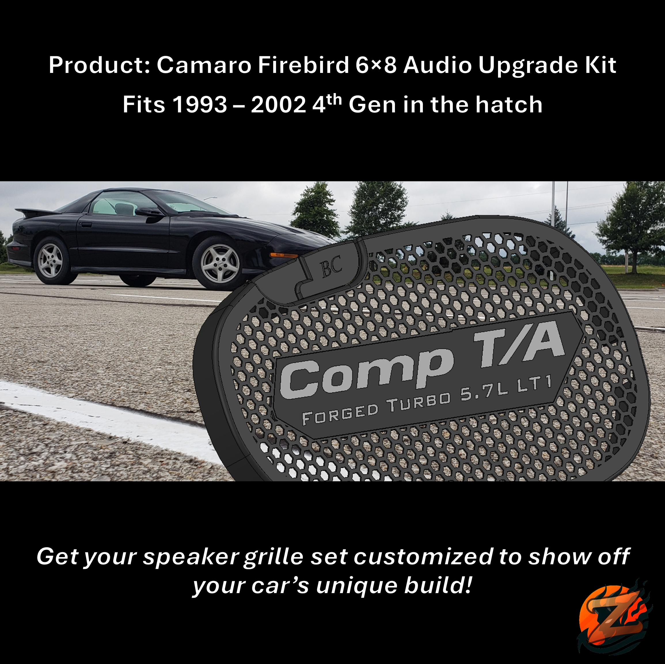 6×8 Speaker Upgrade Kit for Camaro Firebird Trans Am 1993 2002