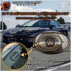 Advertisement for a 6x8 audio upgrade kit for 1993-2002 Camaro and Firebird with a car and speaker in the background.