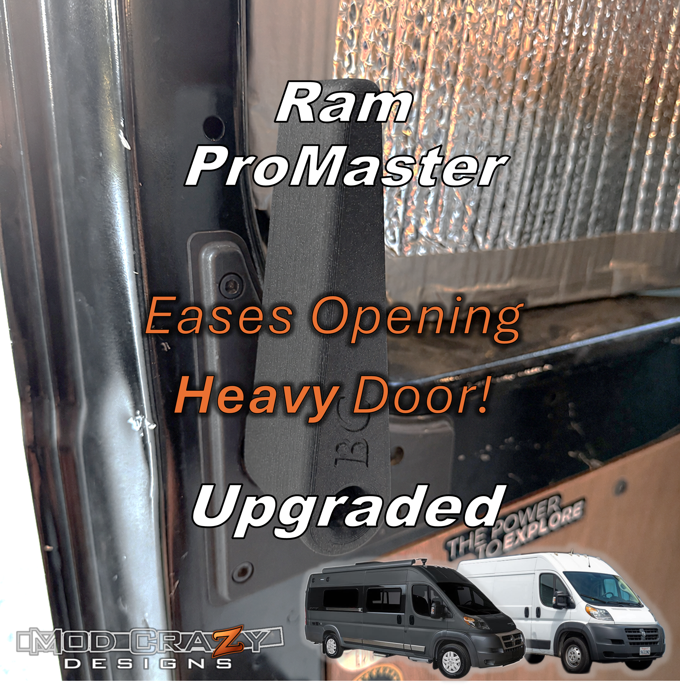 Upgraded Ram ProMaster Van and Winnebago RV Door Handle Lever