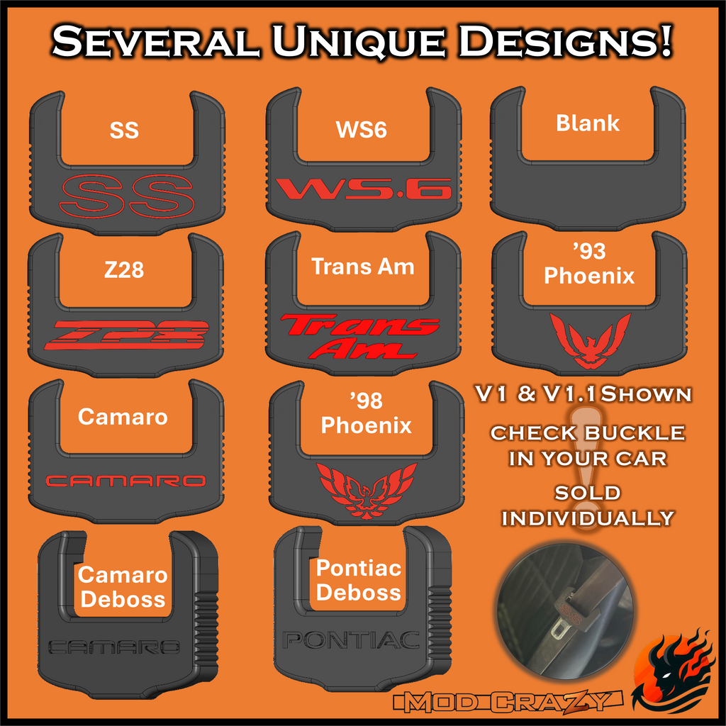F-body Buckle Fix Cover for Camaro Firebird Trans Am 1993 2002 Fit for Certain Buckles Only