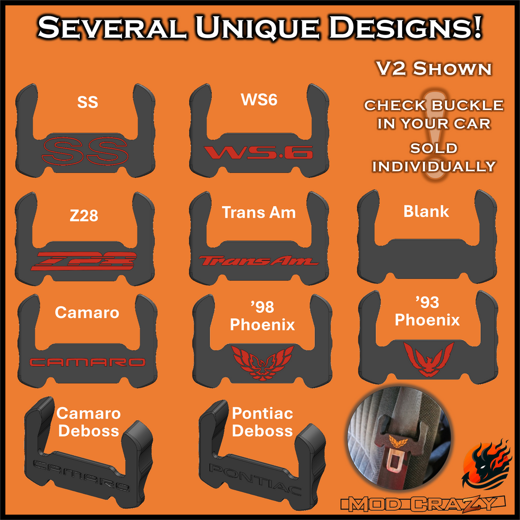 F-body Buckle Fix Cover for Camaro Firebird Trans Am 1993 2002 Fit for Certain Buckles Only