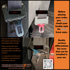 F-body Buckle Fix Cover for Camaro Firebird Trans Am 1993 2002 Fit for Certain Buckles Only