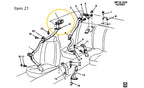 Seat Belt / Headliner Escutcheon (2)