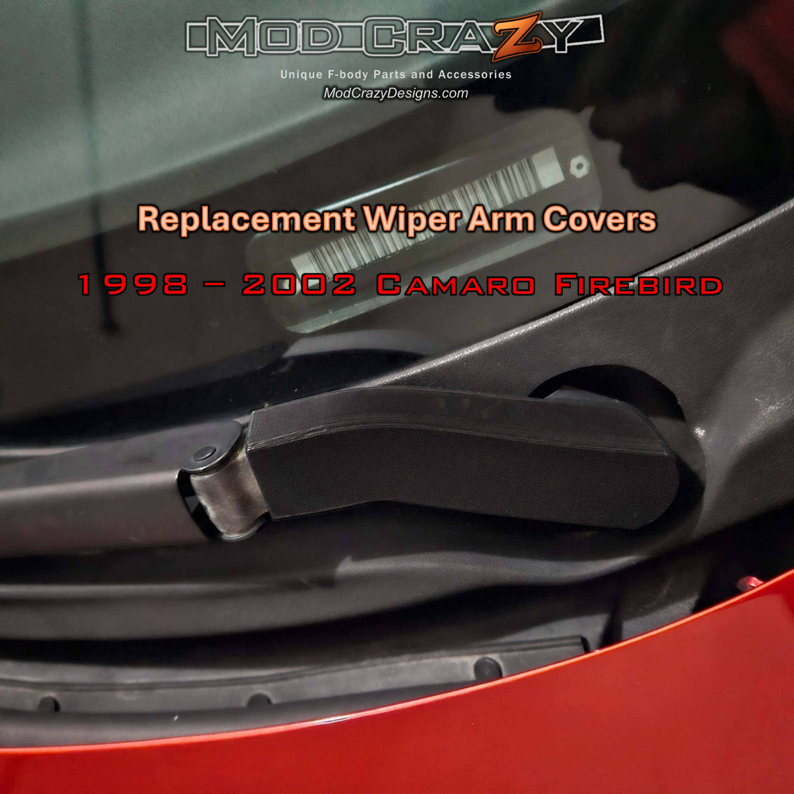 Windshield Wiper Arm Covers for 1998-2002 Camaro Firebird